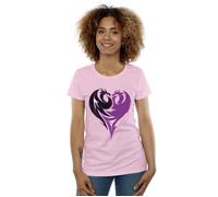 Disney Women's The Descendants Dragon Heart Cotton T-Shirt in Baby Pink | Size: 2XL Disney Baby Pink 2XL