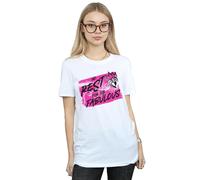 Disney Women's The Descendants No Rest Cotton Boyfriend T-Shirt in White | Size: 2XL Disney White 2XL