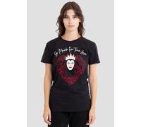 Disney Women's The Evil Queen Valentine's Day True Love T-Shirt, Black | Size: Small Disney Black S