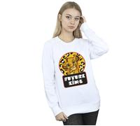 Disney Women's The Lion King Future Simba Sweatshirt in White | Size: Large Disney White L