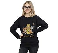 Disney Women's The Lion King Group Sweatshirt Black Small