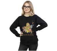Disney Women's The Lion King Group Sweatshirt Black XX-Large