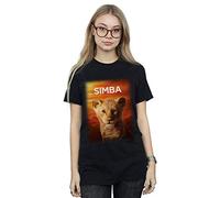 Disney Women's The Lion King Movie Baby Simba Poster Boyfriend Fit T-Shirt Black XXXXX-Large
