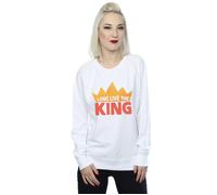 Disney Women's The Lion King Movie Long Live The King Sweatshirt in White | Size: Large Disney White L
