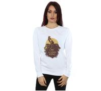 Disney Women's The Lion King Movie Sunrise Collage Sweatshirt in White | Size: Small Disney White S