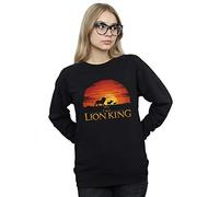 Disney Women's The Lion King Movie Sunset Logo Sweatshirt