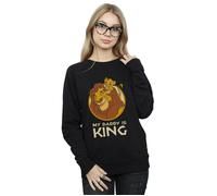 Disney Women's The Lion King My Daddy Is King Sweatshirt in Black | Size: 2XL Disney Black 2XL