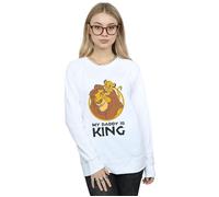 Disney Women's The Lion King My Daddy Is King Sweatshirt in White | Size: 2XL Disney White 2XL