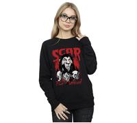 Disney Women's The Lion King Scar Be Prepared Sweatshirt in Black | Size: Small Disney Black S
