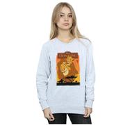 Disney Women's The Lion King Simba & Mufasa Sweatshirt in Grey | Size: Large Disney Grey L