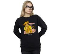 Disney Women's The Lion King Simba Pastel Sweatshirt Black XX-Large