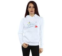 Disney Women's The Little Mermaid Ariel Hoodie White Large