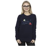Disney Women's The Little Mermaid Ariel Sweatshirt in Navy | Size: XL Disney Navy XL