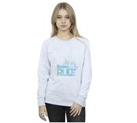 Disney Women's The Little Mermaid Besties Sweatshirt in Grey | Size: Medium Disney Grey M