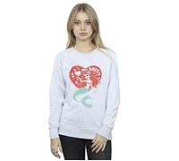 Disney Women's The Little Mermaid Love Daddy Sweatshirt in Grey | Size: Large Disney Grey L