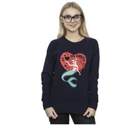 Disney Women's The Little Mermaid Love Daddy Sweatshirt in Navy | Size: XL Disney Navy XL