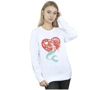 Disney Women's The Little Mermaid Love Daddy Sweatshirt in White | Size: 2XL Disney White 2XL