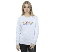 Disney Women's The Little Mermaid Under The Sea Sweatshirt in Grey | Size: Large Disney Grey L
