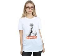 Disney Women's The Muppets Beaker Terrified Cotton Boyfriend T-Shirt in White | Size: XL Disney White XL