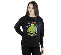 Disney Women's The Muppets Kermit Christmas Sweatshirt Black XXXX-Large