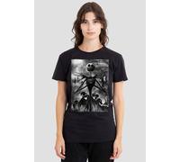 The Nightmare Before Christmas Women's Jack Skellington Rain Ladies T Shirt, Black, S