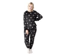(X-Large) Disney Long Sleeve Long Leg Pyjama Set (Womens Black)