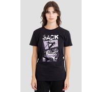 Disney Women's The Nightmare Before Christmas Pumpkin King Fear Fest Tee, Black | Size: Small Disney Black S
