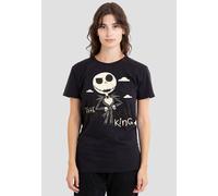 Disney Women's The Nightmare Before Christmas Pumpkin King T-Shirt, Black | Size: Small Disney Black S