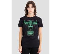 Disney Women's The Nightmare Before Christmas The Pumpkin King Cheers To Fears T-Shirt, Black | Size: Large Disney Black L