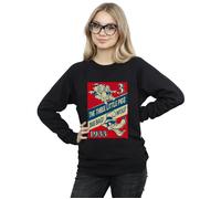 Disney Women's Three Little Pigs & The Big Bad Wolf Sweatshirt in Black | Size: XL Disney Black XL
