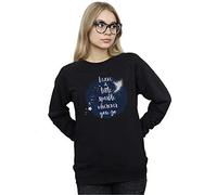 Disney Women's Tinker Bell A Little Sparkle Sweatshirt Black X-Large