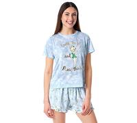 Disney Womens' Tinker Bell Pixie Dust Sleep Pajama Set Shorts Tie-Dye, Multicolored, XXL