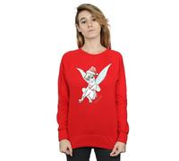 Disney Women's Tinkerbell Christmas Fairy Sweatshirt in Red | Size: Large Disney Red L