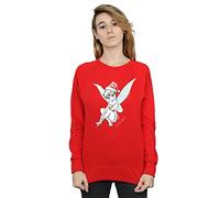 Disney Women's Tinkerbell Christmas Fairy Sweatshirt in Red | Size: Large Disney Red L