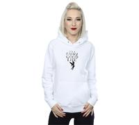 Disney Women's Tinkerbell Fairy Good Life Hoodie in White | Size: Medium Disney White M