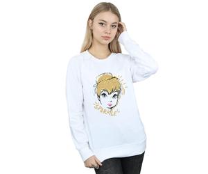 Disney Women's Tinkerbell Sparkle Sweatshirt in White | Size: 2XL Disney White 2XL