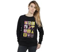 Disney Women's Tinkerbell Squares Sweatshirt in Black | Size: XL Disney Black XL