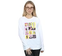 Disney Women's Tinkerbell Squares Sweatshirt in White | Size: 2XL Disney White 2XL