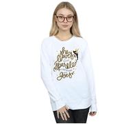 Disney Women's Tinkerbell Stars Sweatshirt in White | Size: Small Disney White S
