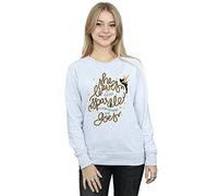 Disney Women's Tinkerbell Stars Sweatshirt X-Large Sport Grey