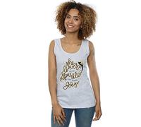 Disney Women's Tinkerbell Stars Vest Large Sport Grey