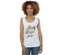 Disney Women's Tinkerbell Stars Vest X-Large White