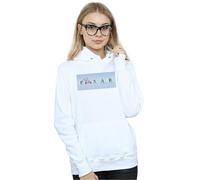 Disney Women's Toy Story 4 Duke Caboom Pixar Studios Logo Hoodie in White | Size: Large Disney White L