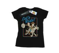 Disney Women's Toy Story 4 Let´s Ride Cotton T-Shirt - Black - Black - L
