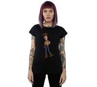 Disney Women's Toy Story 4 Sherrif Woody T-Shirt Black X-Large
