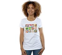 Disney Women's Toy Story Character Squares T-Shirt White Medium