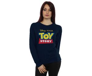 Disney Women's Toy Story Logo Sweatshirt in Mid Navy | Size: XS Disney Mid Navy XS