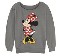 Disney Women's Traditional Minnie Sweatshirt, Gray Heather, XL