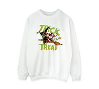 Disney Women's Trick Or Treat Sweatshirt in White | Size: Large Disney White L