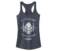 Disney Women's Villains Just Fine in The Underworld Junior's Racerback Tank Top, Indigo, Medium